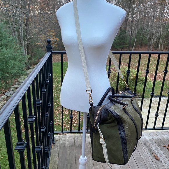 Elisabetta Yang Italian Made Leather/Suede Tote - Picture 5 of 8